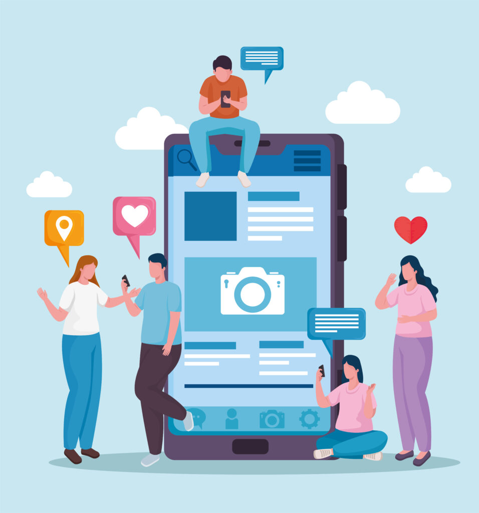 ekran telefonu z ankietą w serwisie społecznościowym