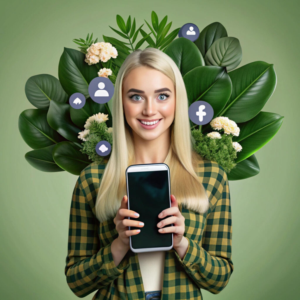 Grafika przedstawiająca komunikację marki w mediach społecznościowych