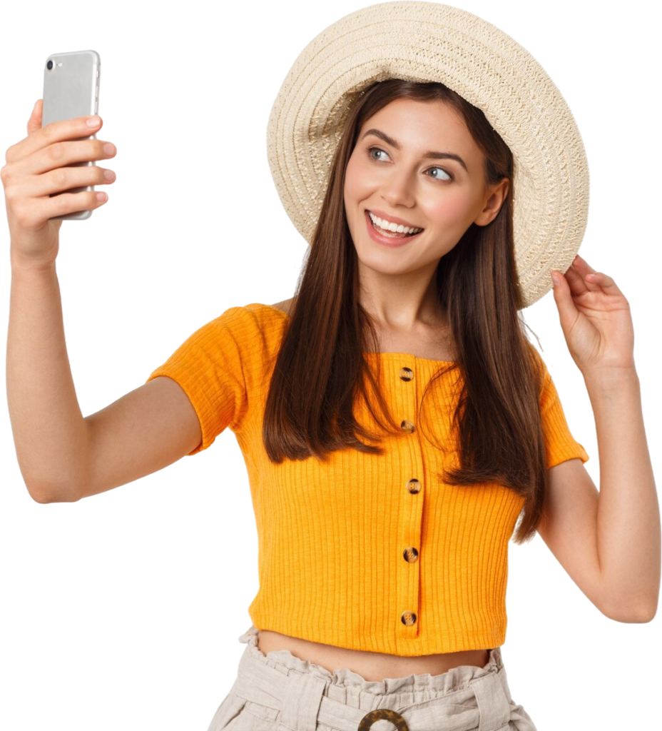 Smartfon z ekranem publikacji w pionowym formacie