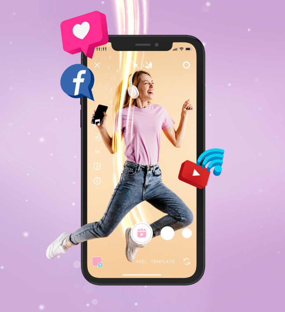 vertical video content preview on phone