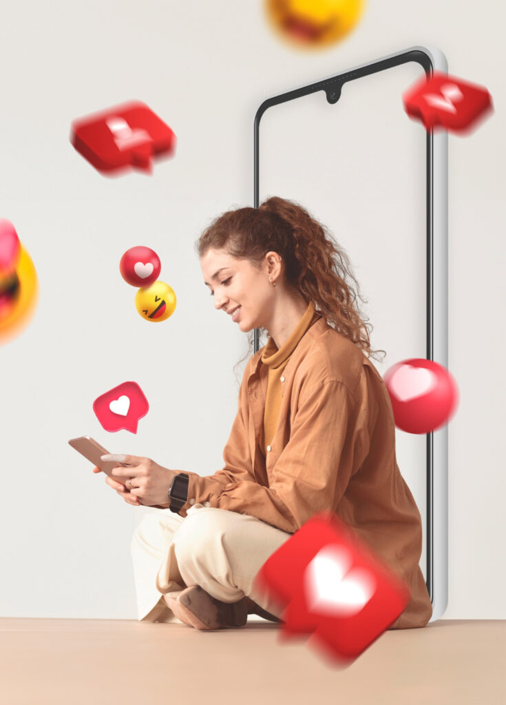 smartphone screen with short video preview